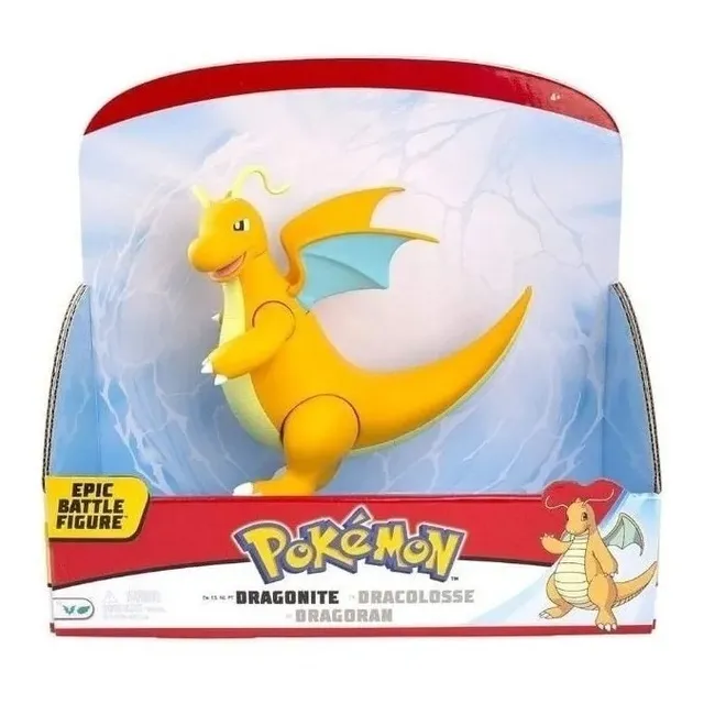 Dragonite Figura De Colección Pokemon Articulada Juguete