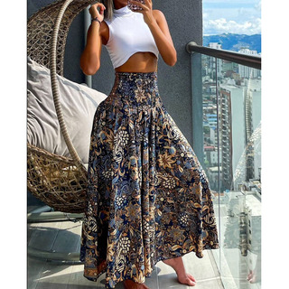 Falda Floral De Moda Casual Para Mujer. Falda Floral De Moda Casual Para Mujer.