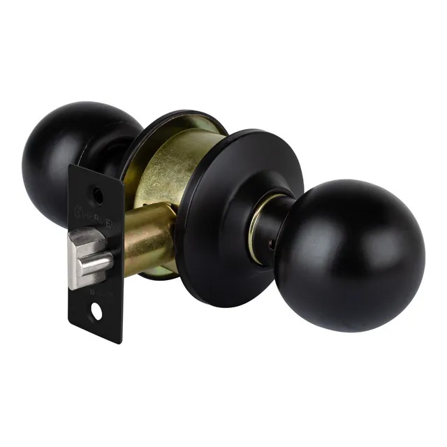 Cerradura Pomo Negro Esfera Entrada Hermex 47909