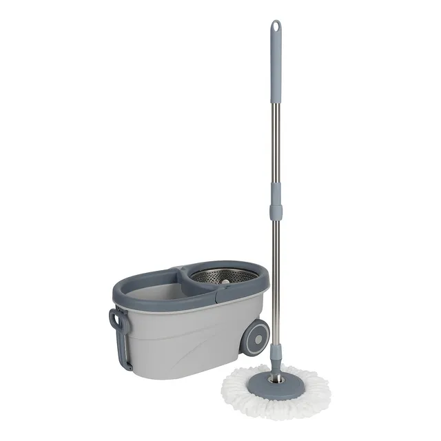 Mopa De Acero Inoxidable Con Centrifugado Trapeador 5 Litros