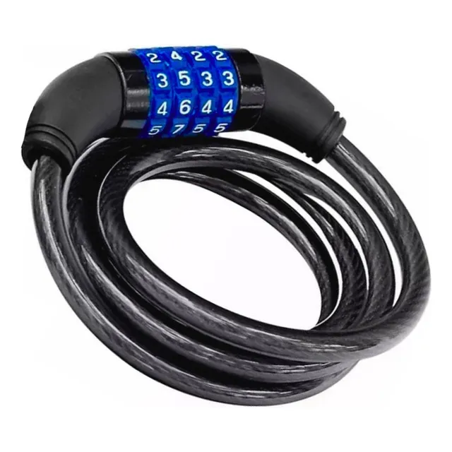 Candado Cable De Acero Con Clave Para Bicicleta O Moto