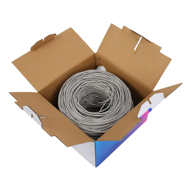 Cable Ethernet Cat5e Utp, 1000 Pies, Pvc, Cobre, Cmr Flame
