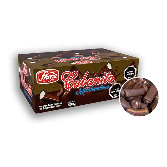 Caja Marshmalow Cubanitos Fruna 600grs