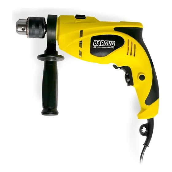 Taladro Impacto Percutor 13mm 750w Barovo Color Amarillo Frecuencia 50 Hz