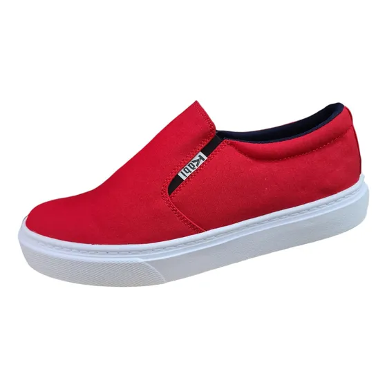 Zapato Mocasín Hombre Mujer Cocido Lona  Suela Liviana