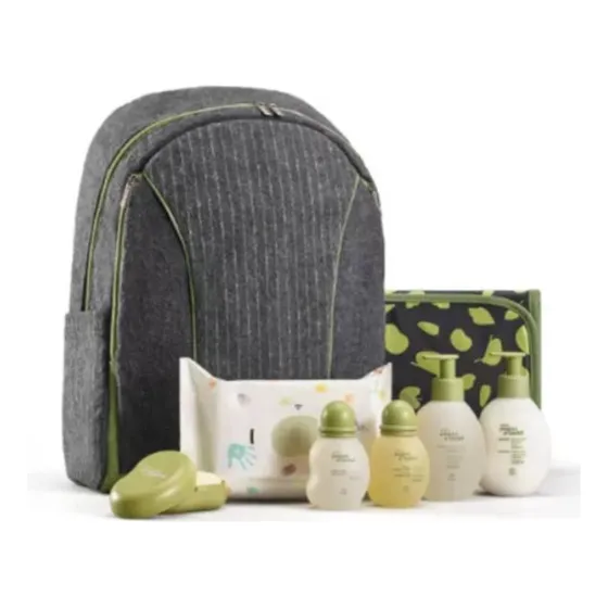 Natura Kit Papai E Bebê Com Mochila E Trocador (8 Itens)