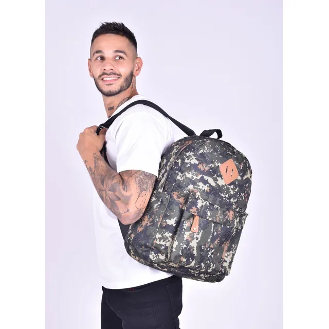 Mochila Impermeable Estampada Unisex