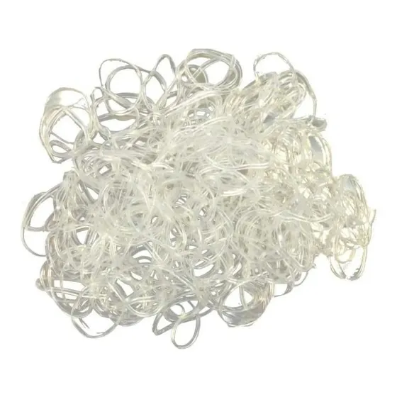 2000 Unidades Elásticos Pequenos Silicone Para Cabelo
