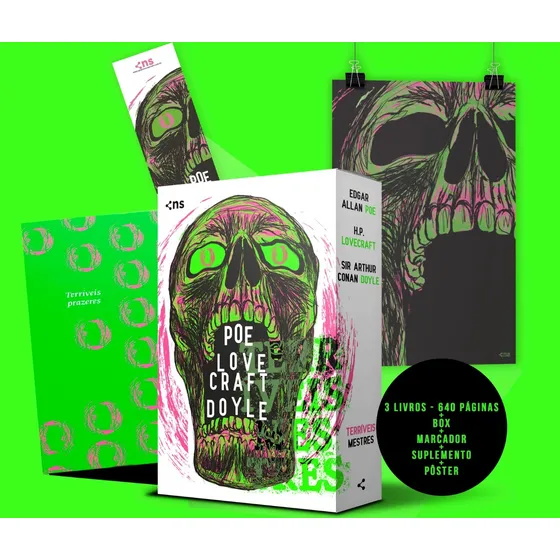 Box Terríveis Mestres 3 Livros com Pôster e Suplemento De Allan Poe, Edgar Novo Século Editora