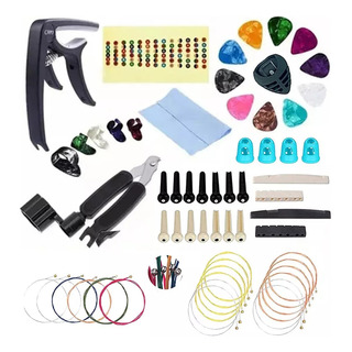 Kit De Accesorios Para Guitarra Acustica Cuerdas 50 Unidades Kit De Accesorios Para Guitarra Acustica Cuerdas 50 Unidades