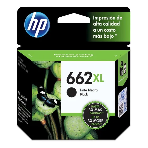 Cartucho De Tinta Cz105al Hp 662xl Negro Original 