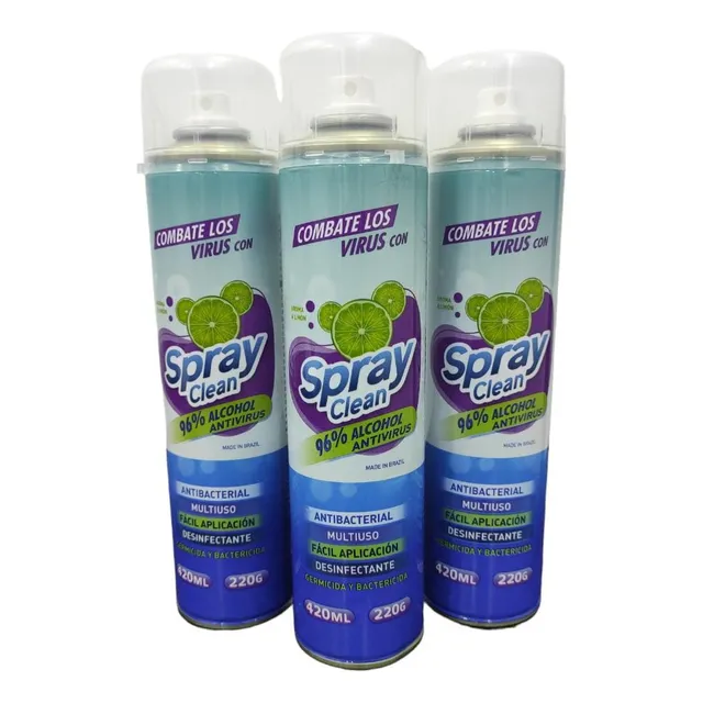 Spray Clean 96% Alcohol Frag. Limon 420ml