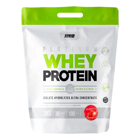 Star Nutrition Platinum Whey Protein Strawberry Cream 3kg 3c