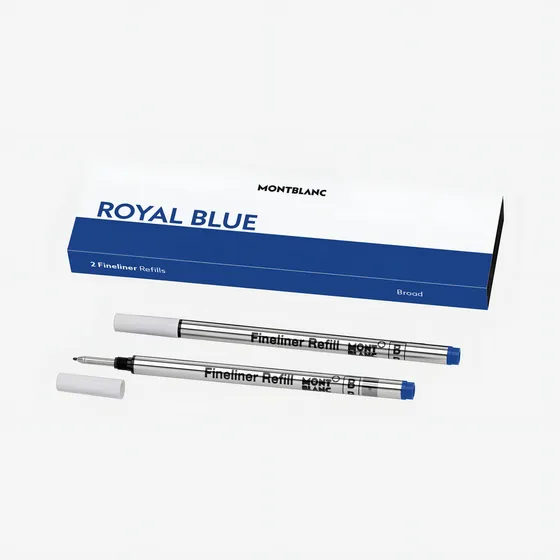Refil Caneta Montblanc Fineliner Cor Azul B Broad Cx C/ 2 U