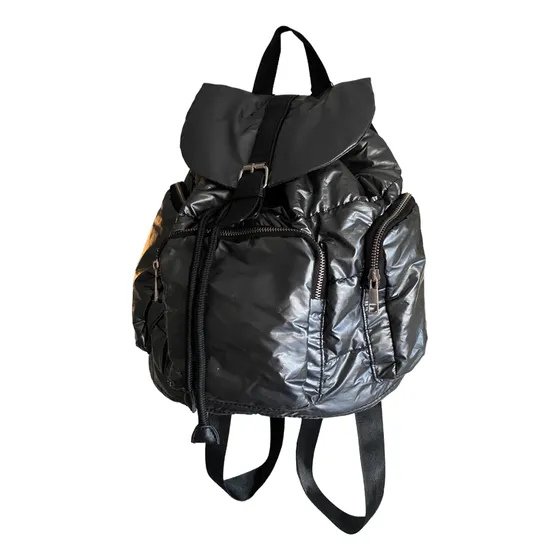 Opposite Cartera Tipo Mochila Plateada 100% Nylon
