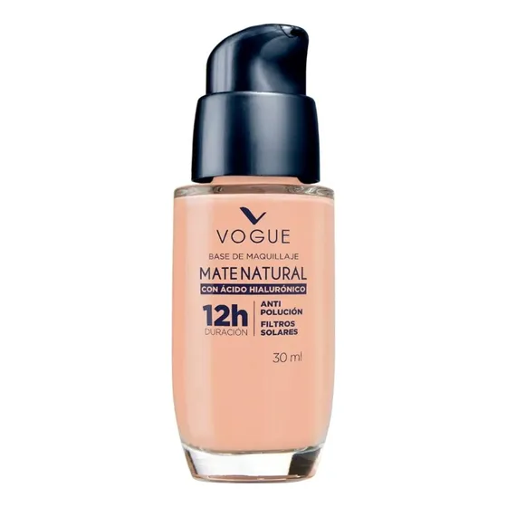 Base Vogue Mate Con Ácido Hialurónico Trigo 30 Ml