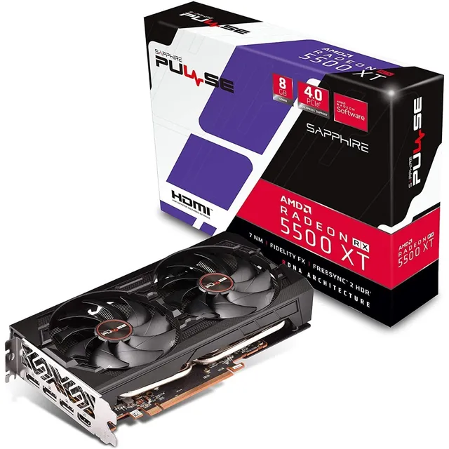 Tarjeta Video Radeon Sapphire Pulse Rx 5500 Xt 8gb Gddr6 /v