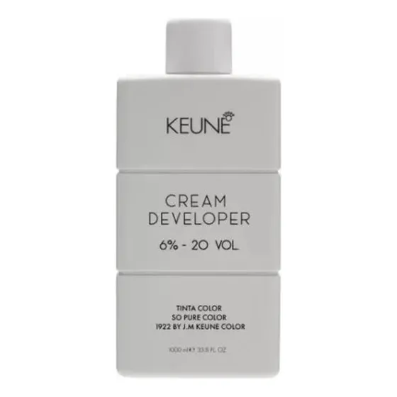 Keune Cream Developer Ox 20 Volumes 6% Tinta Color & So Pure 1000ml