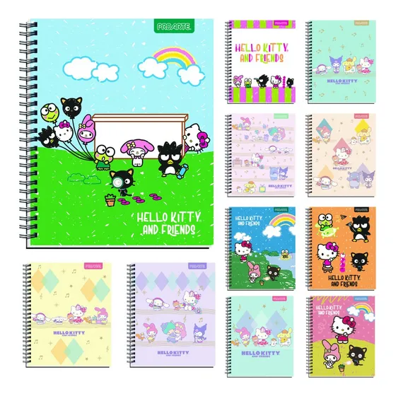 Cuaderno Universitario Hello Kitty Y Sus Amigos Pack 10