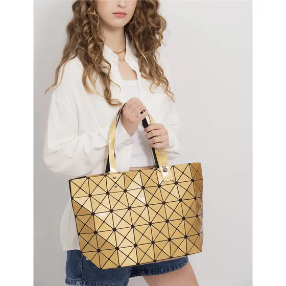 Cartera Mujer Grande Importada Diseño Poligonal I Am