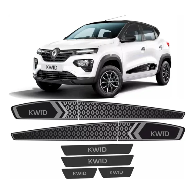 Adesivo Renault Kwid Faixa Lateral Porta 2017 A 2022 Soleira
