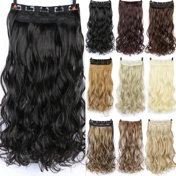 Cabelo Weng Aplique Tic tac Extensão Alongamento Mega Hair Bio Cor Preto Ondulado 1
