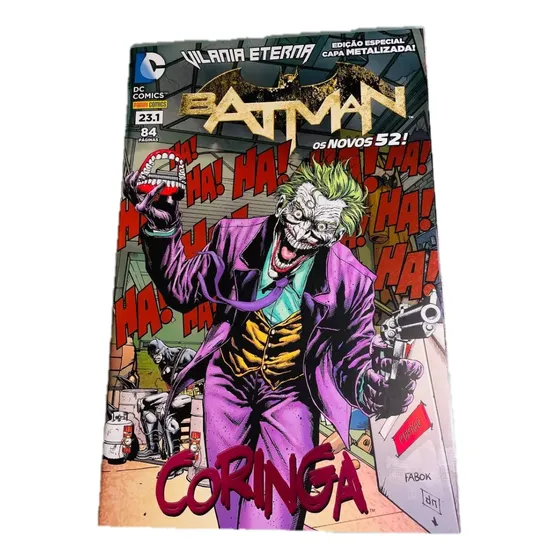 Batman 23.1 Vilania Eterna Capa Metalizada Variante Coringa