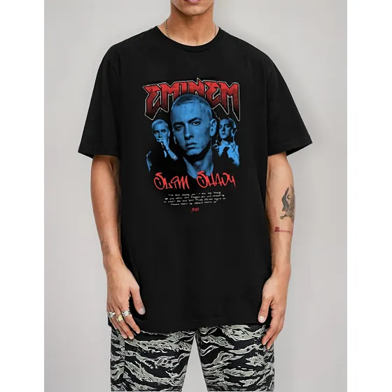 Eminem - Remera Oversize Unisex - Slim Shady Hip Hop Y2k