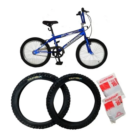 Combo Kit De 2 Caucho + 2 Tripas De Bicicleta Rin 16 X 2.125
