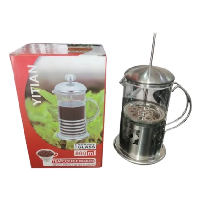 Tetera De Cristal Con Filtro De 800ml Yitian