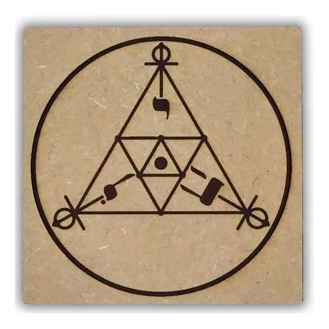 Grafico Radiônico Mdf 20x20cm 3mm  Gravado Em Alta Qualidade
