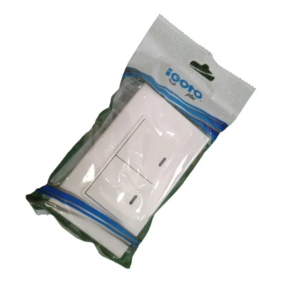 Interruptor Doble Blanco Igoto