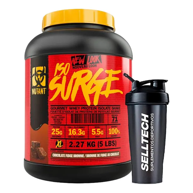 Proteína Iso Surge 5lb Chocolate Fudge Brownie+shaker