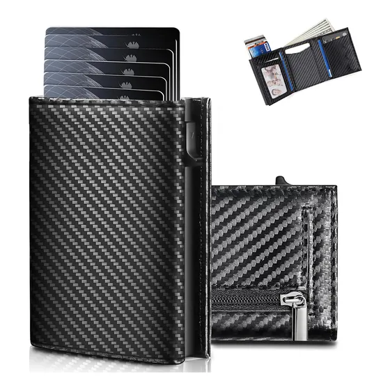 Cartera De Hombre Con Tarjetero Rfid Y Monedero Wallet