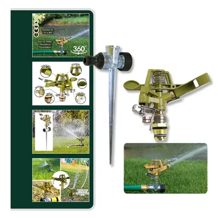 Kit2 Aspersor Automatico 37m Alcance Ajustável Giratório360° - SIMAJOY