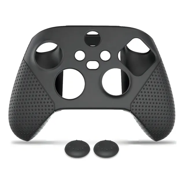 Funda Silicon Control Xbox Series X S Protector Gomas Grips Color Negro