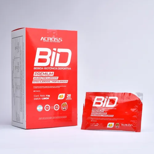 Suplemento - Monodosis Bebida Isotonica Bid Across Sabor Limón