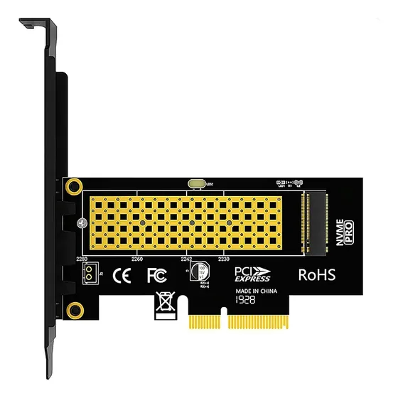 Adaptador PCI-e para Nvme Ssd Pcie 4.0 64 Gbps Ssd 4.0 Gen4 M.2 JEYI