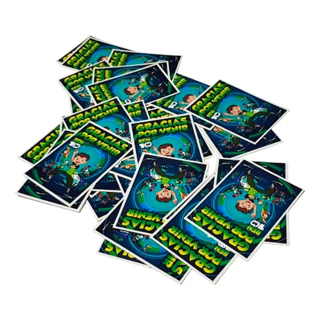 Autoadhesivos Deco Cumple Ben10 Stickers Ben Tennyson X35u