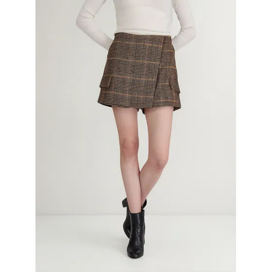 Falda Short Gina Café Eclipse
