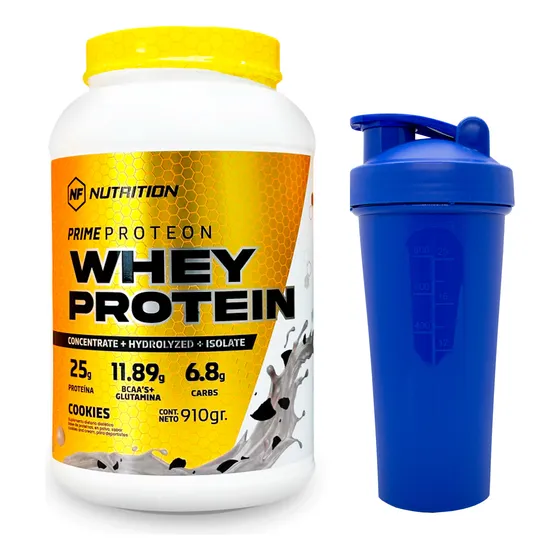 Nf Nutrition Whey Protein Cookies 910gr + Vaso Shaker 6c
