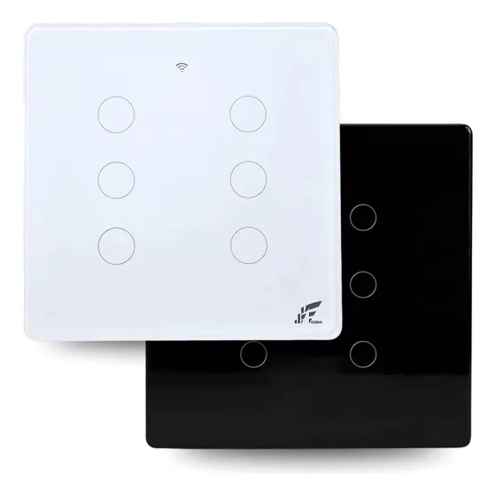 Interruptor Wifi Sem Neutro Inteligente Alexa 6 Teclas Smart