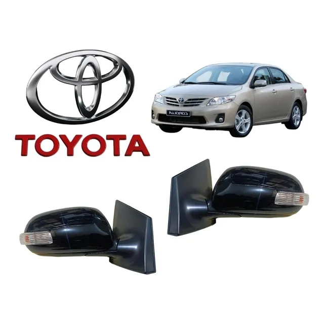 Retrovisor Corolla 2010, 2011, 2012, 2013, 2014, Abatible.