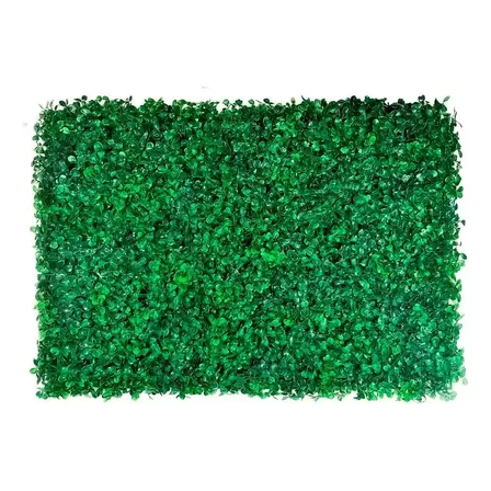 100 Placas Buchinho Parede Jardim Artificial 40x60cm Cheia Verde-escuro