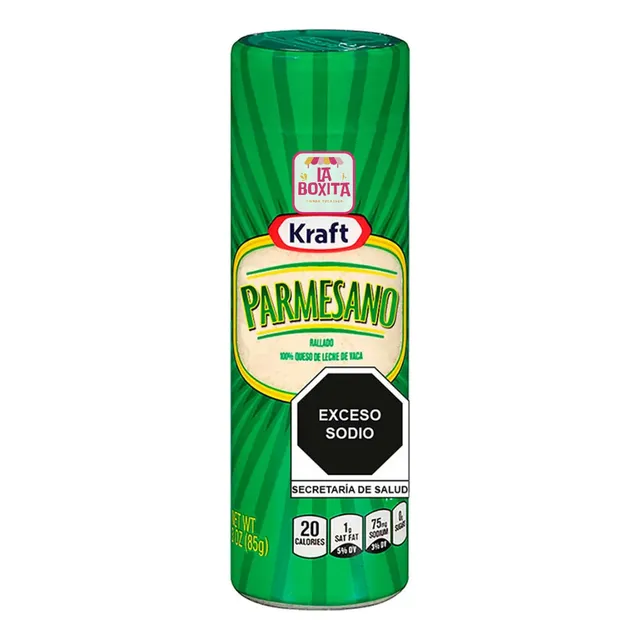 Queso Parmesano Rallado Kraft De Leche De Vaca De 85g