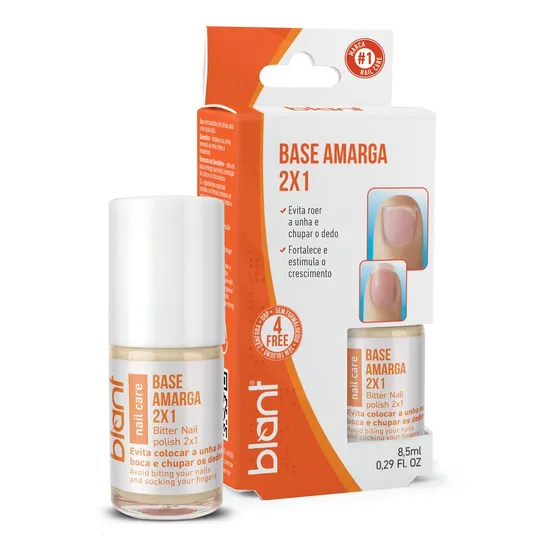 Base Amarga Parar De Roer Unhas Rápido 4free 8,5ml Blant