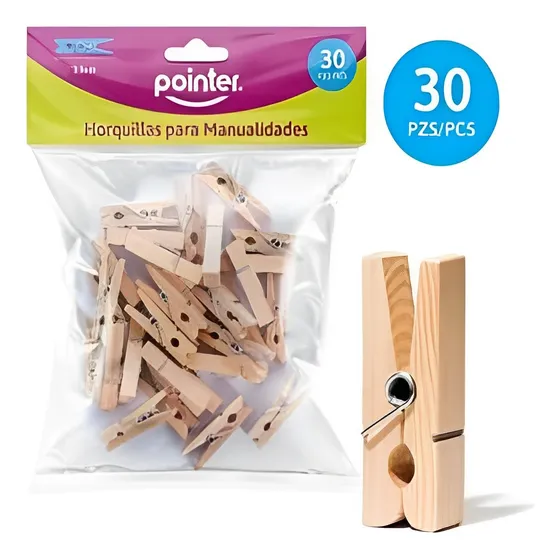 Horquillas Para Manualidades 30pzas Pqt Pointer