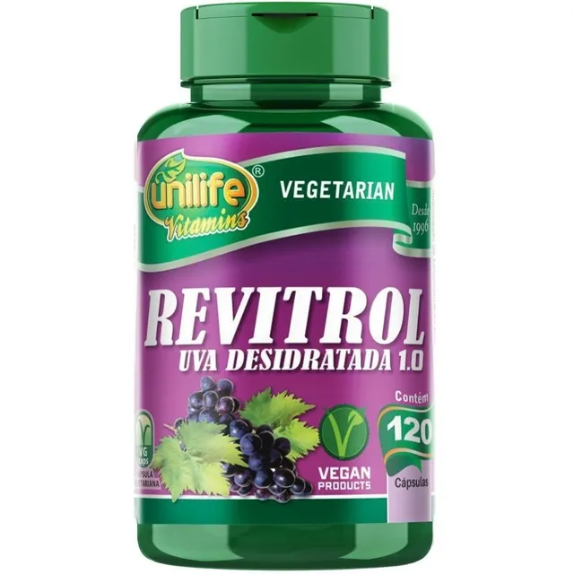 Uva Desidratada Revitrol Resveratrol - Unilife - 120 Cápsula