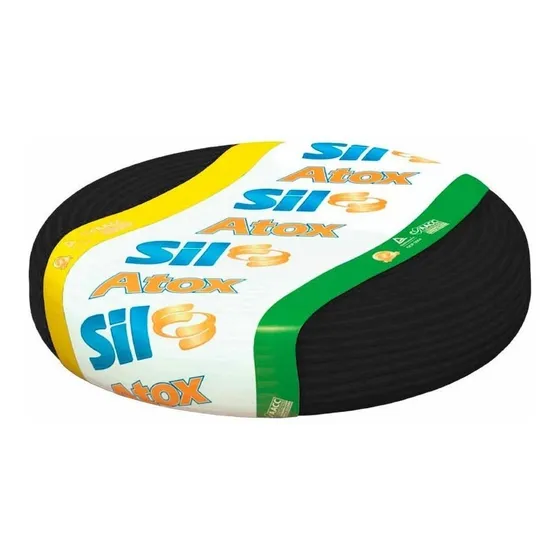 Cabo Flexível Atox 2,5mm Preto - Sil