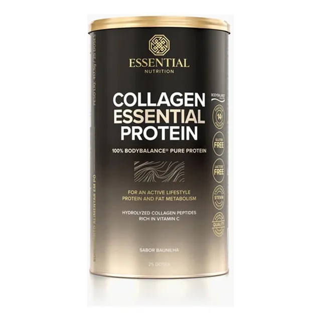 Collagen essential protein 100% body balance sabor baunilha